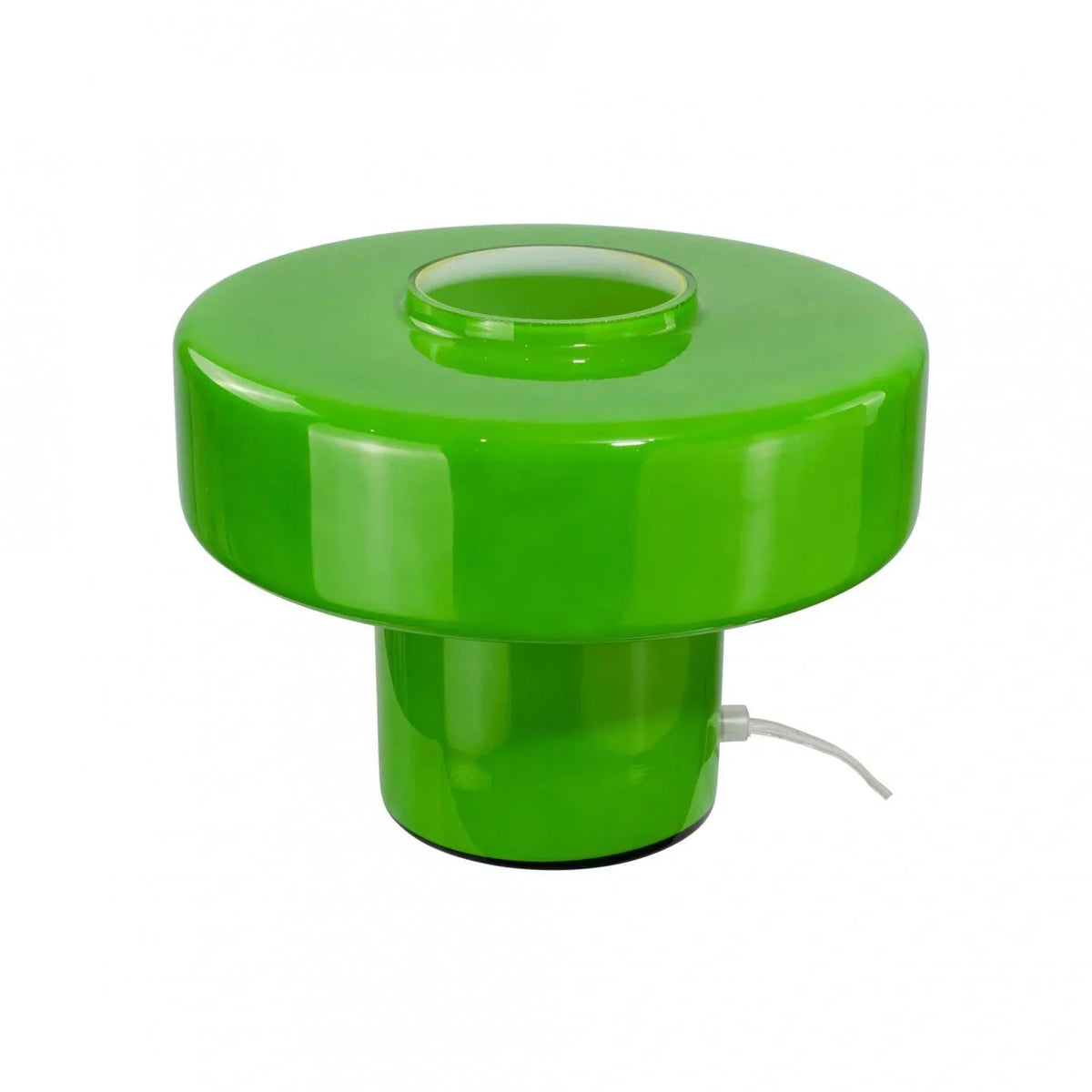 Lámpara de mesa de vidrio retro Tondira – vidrio verde