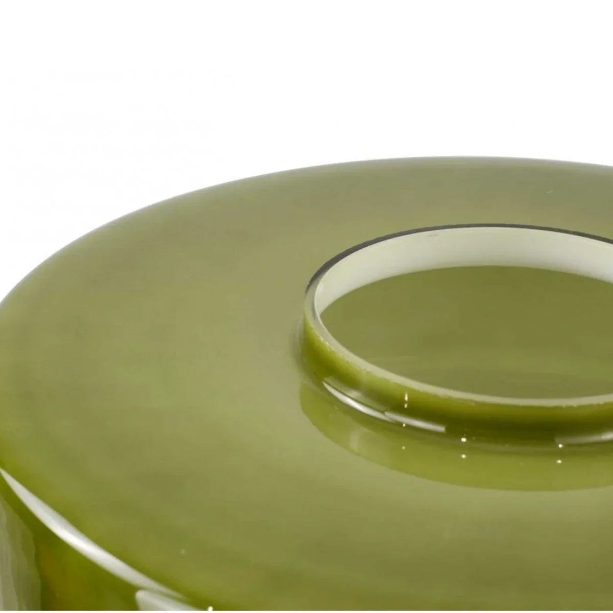 Lámpara de mesa de vidrio retro Tondira sobre un aparador de madera – imagen 16