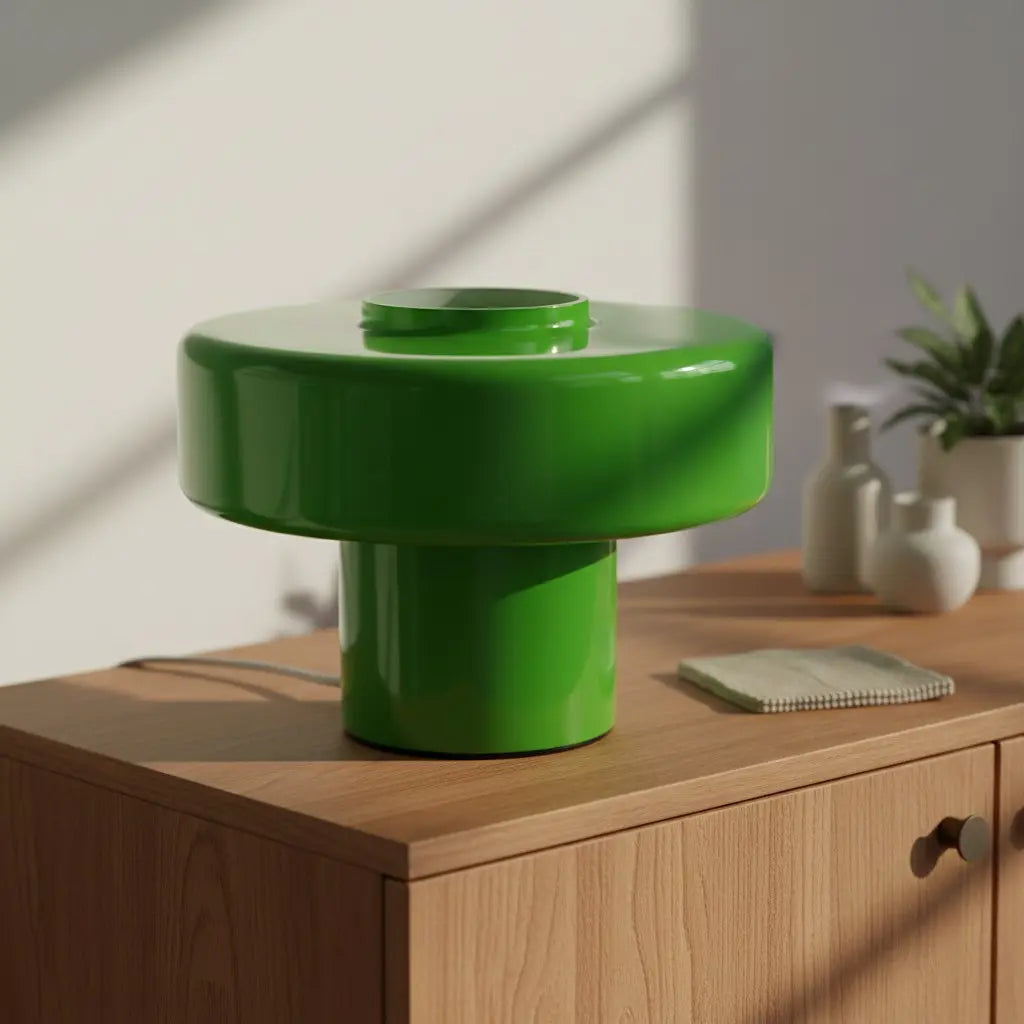 Tondira - Lámpara de Mesa de Vidrio Estilo Retro de los Años 50