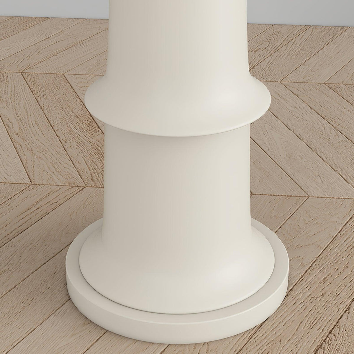 Lámpara de pie escalonada Torreva – detalle de la base