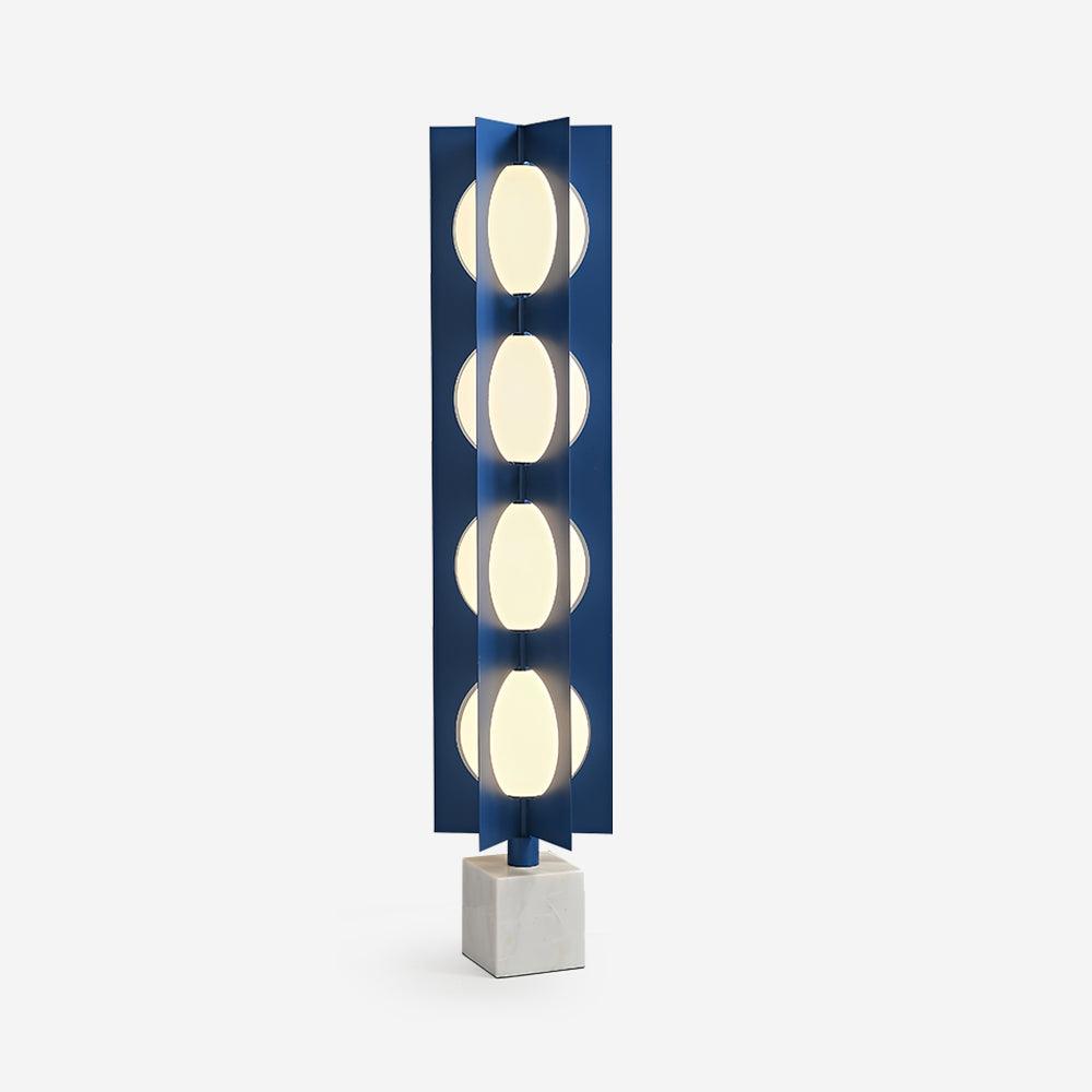 Lámpara de pie LED escultórica azul Toteva – vista principal