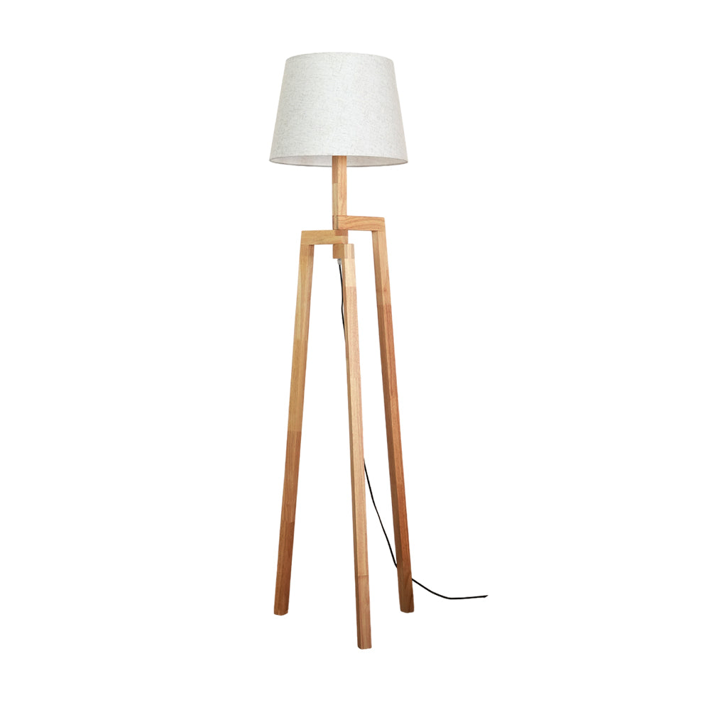 Lámpara de pie trípode de madera Tresalba – vista principal