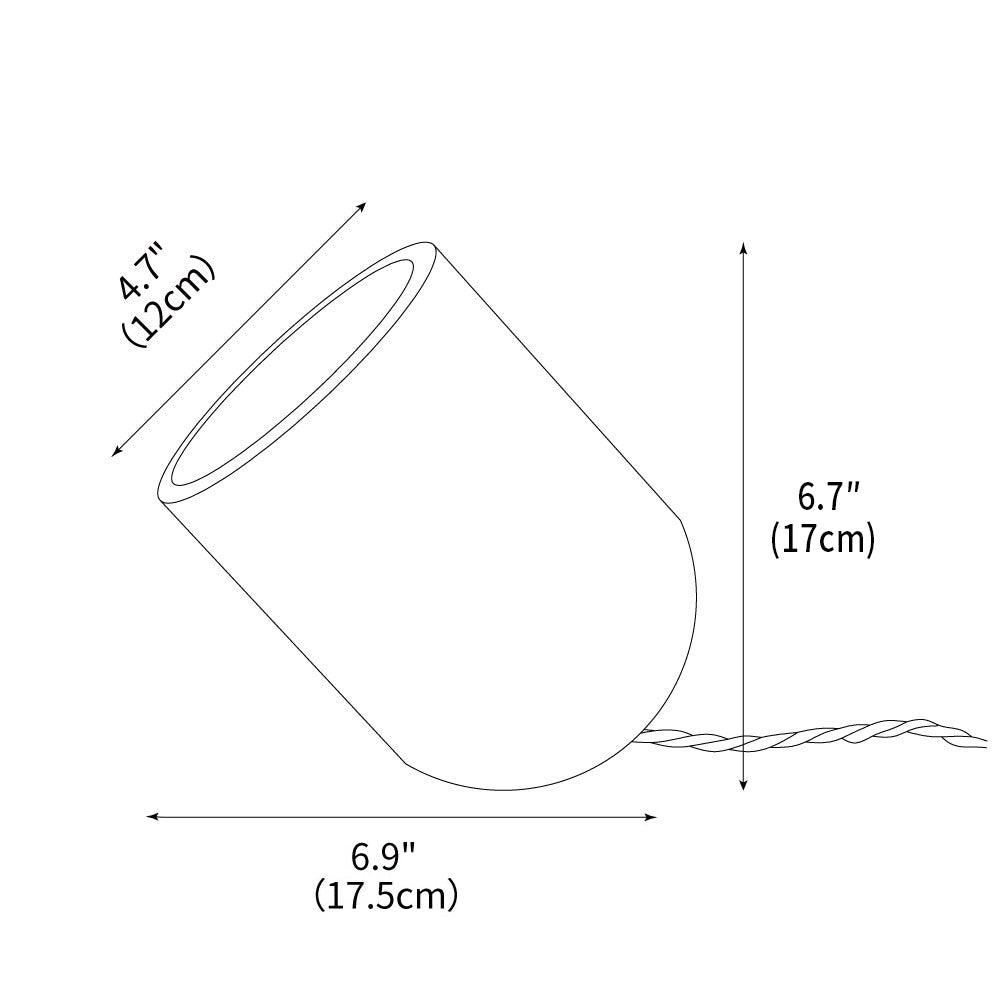 Lámpara de mesa de travertino Trevina – medidas de la lámpara