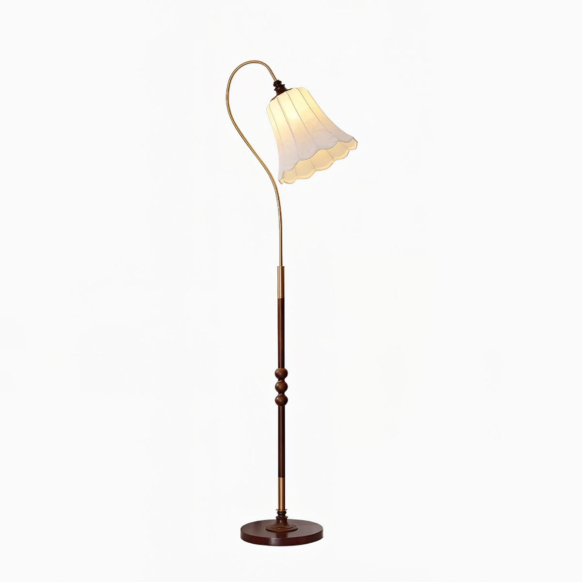Lámpara de pie tulipán Tulema en un salón de estilo vintage – imagen 9