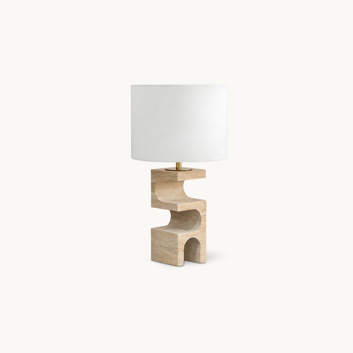Lámpara de mesa de travertino Ubrica – vista principal