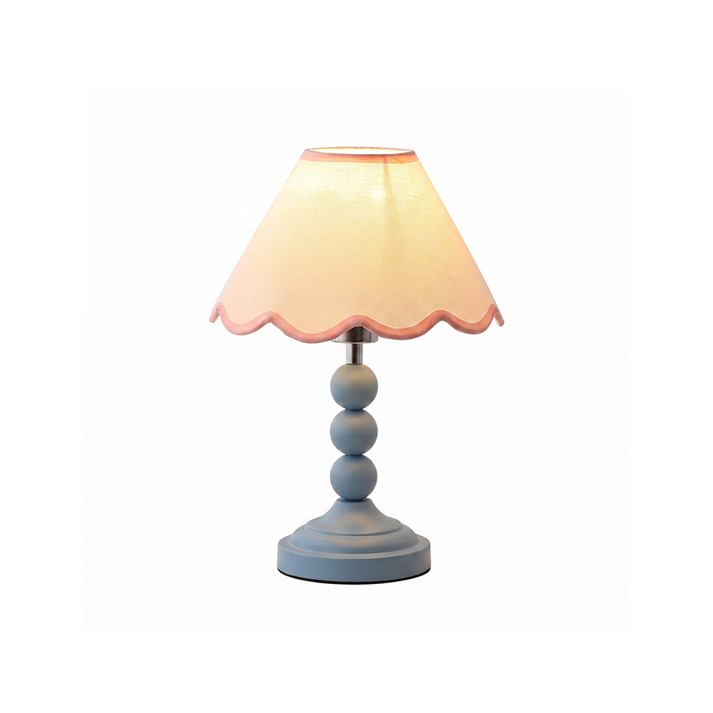 Lámpara de mesa con pantalla ondulada Veloria – vista principal