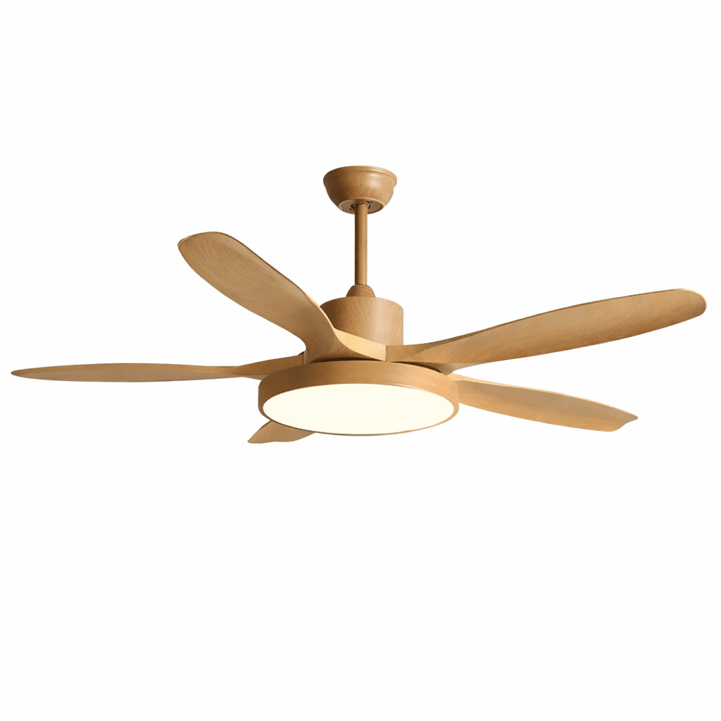 Ventilador de techo con luz Céfiro con aspas efecto madera – imagen 5