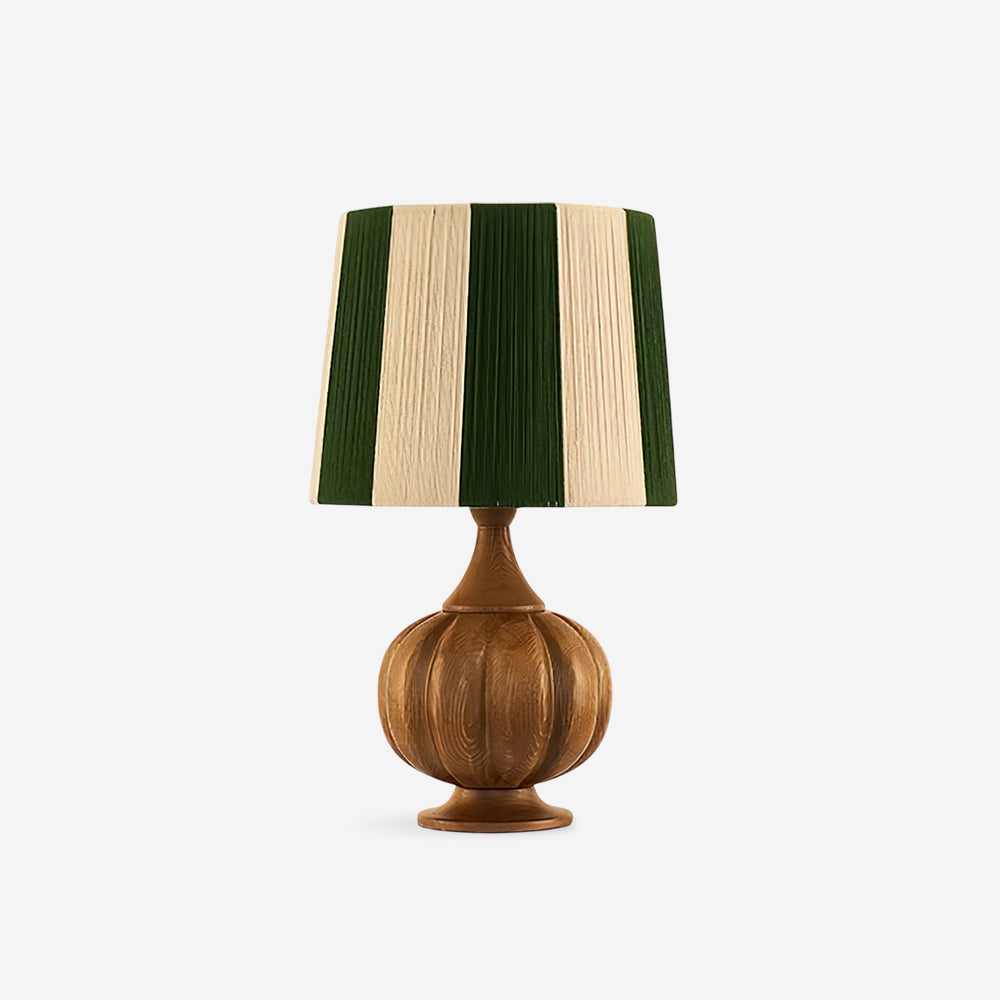 Lámpara de mesa de madera a rayas Vetora – vista principal