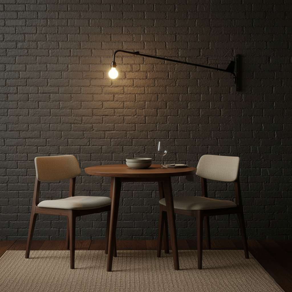 Aplique de pared con brazo largo Vigala sobre un sofá – imagen 9