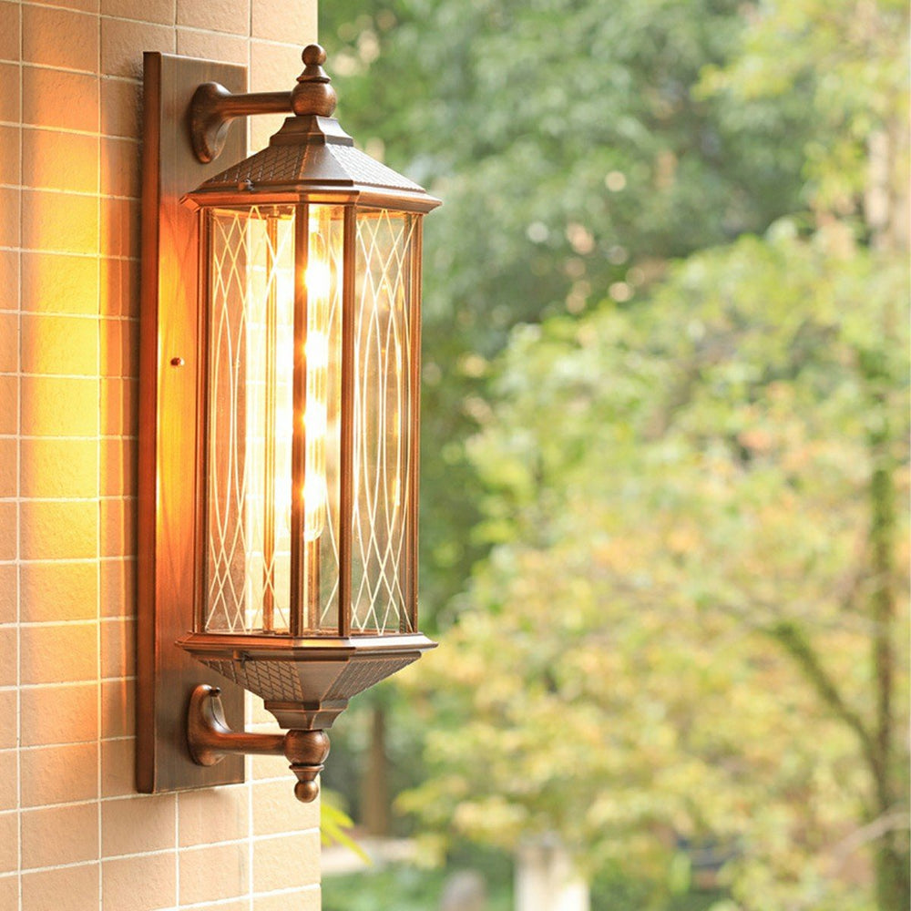 Joreta | Farol de pared exterior vintage rústico