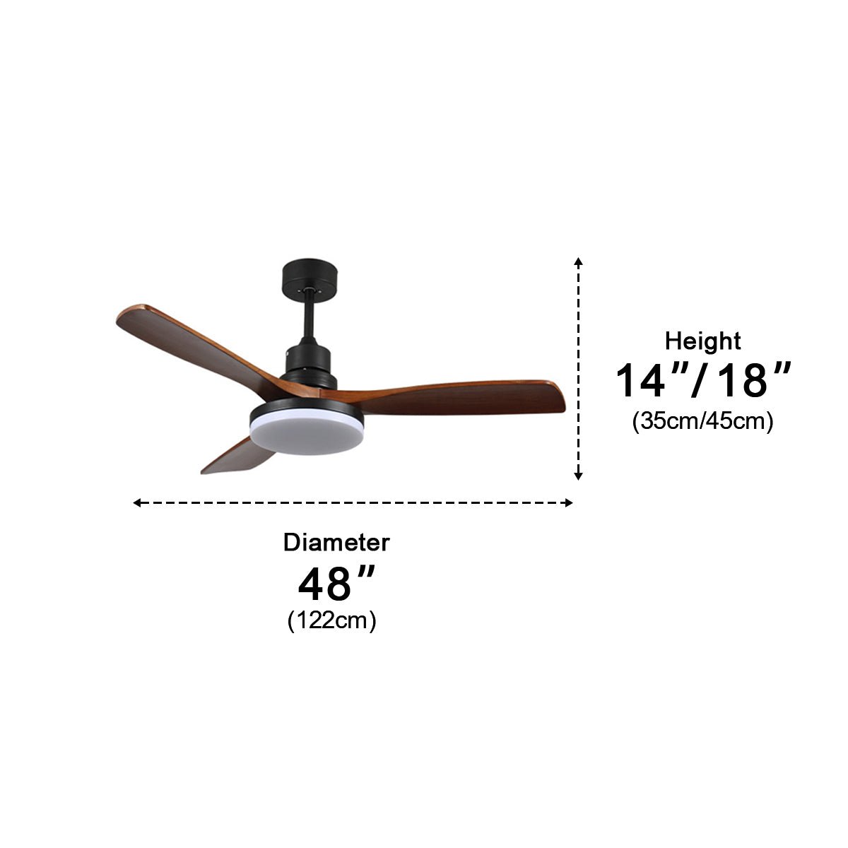 Ventilador de techo con luz Quinta en un comedor clásico – imagen 15
