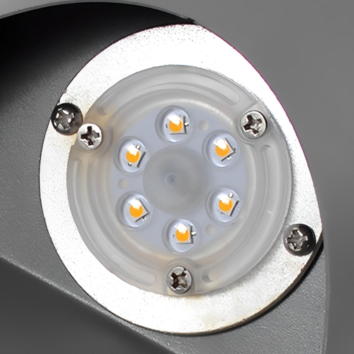 Baliza LED de jardín Osmira – detalle del módulo LED