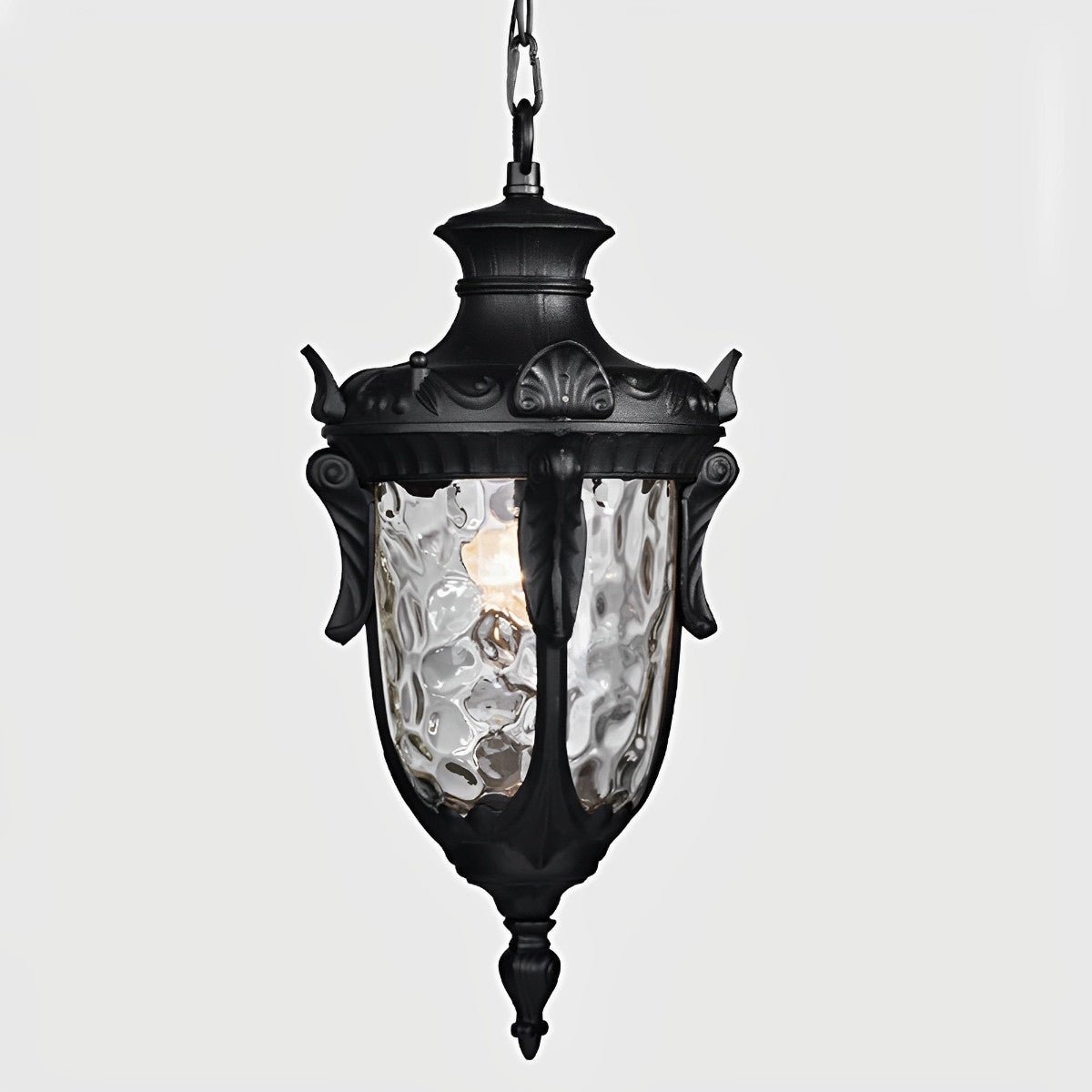 Farol colgante de exterior Ifalo – en negro sobre fondo claro