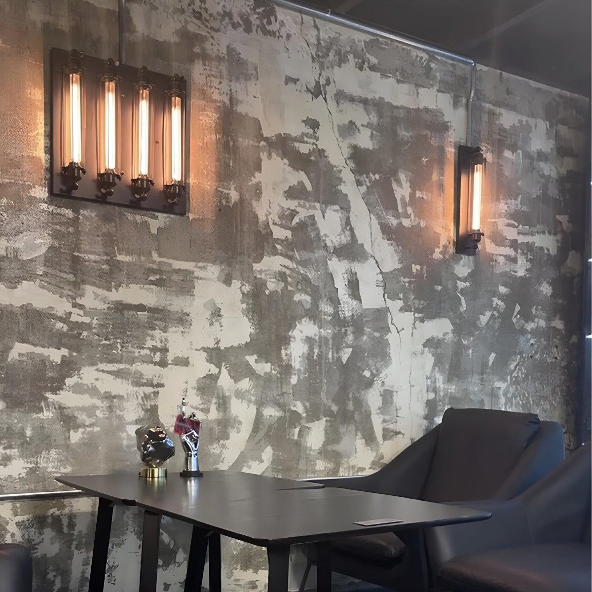 Aplique de pared industrial Yunquel en un pasillo de estilo loft – imagen 9