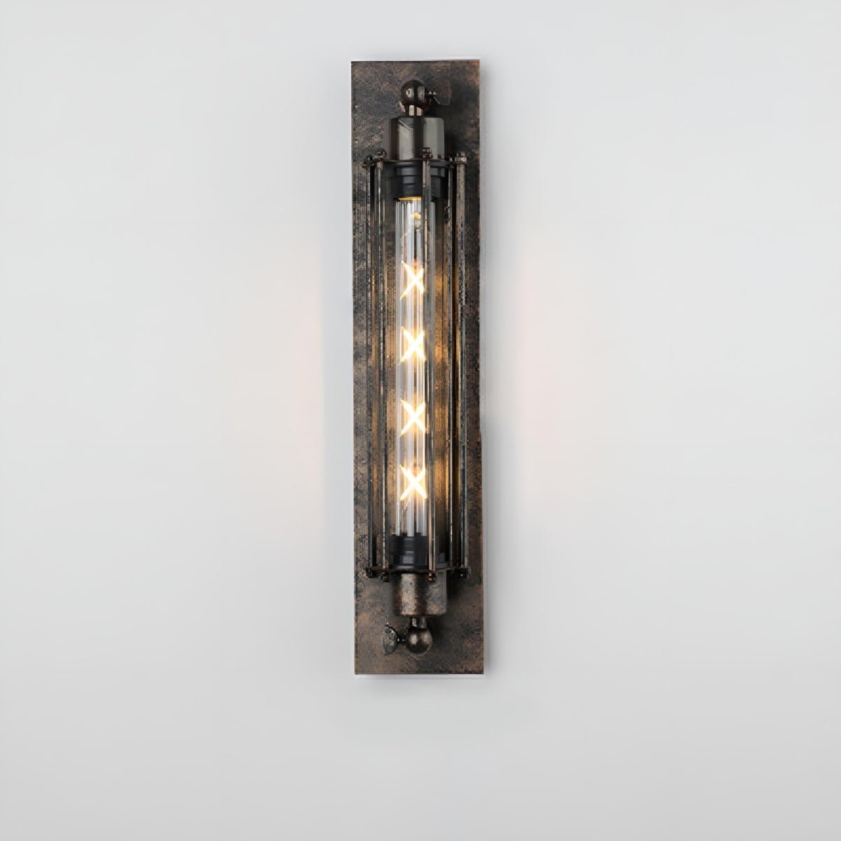 Aplique de pared industrial Yunquel en un pasillo de estilo loft – imagen 20