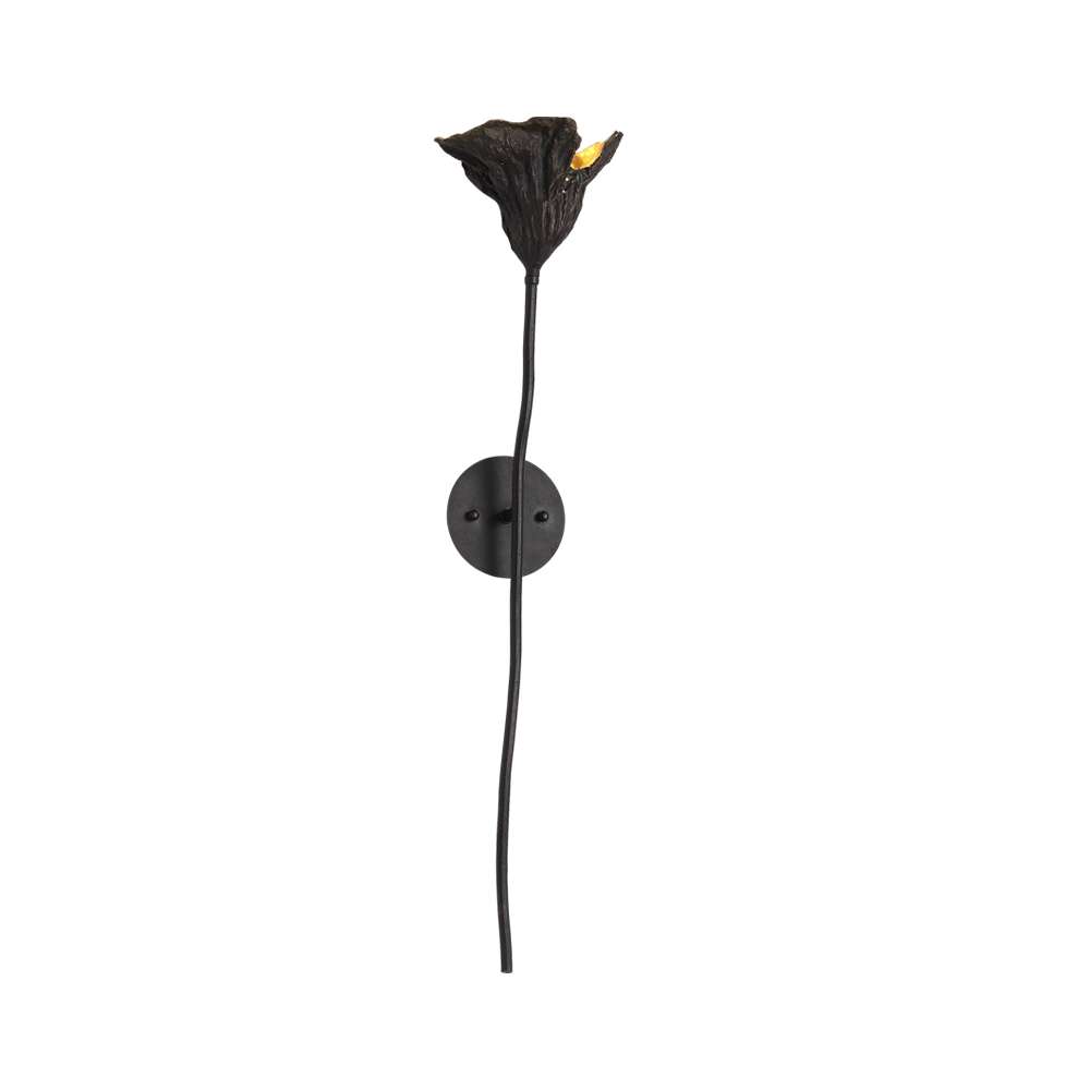 Aplique de pared hoja de loto Milora – modelo hoja hacia arriba