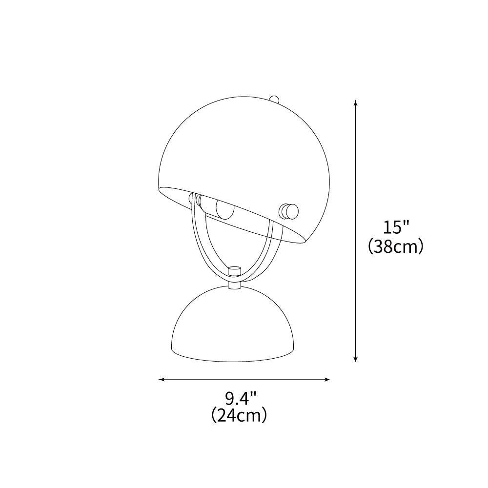 Lámpara de mesa de mármol Yelma – plano de medidas