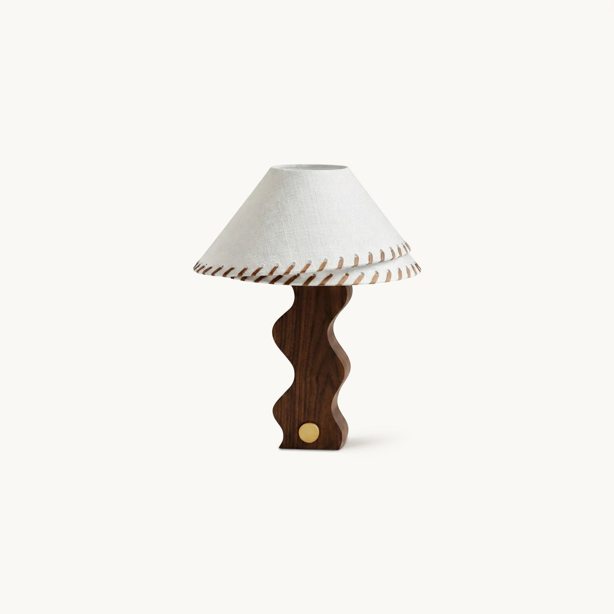 Lámpara de mesa de madera ondulada Zigala – vista principal